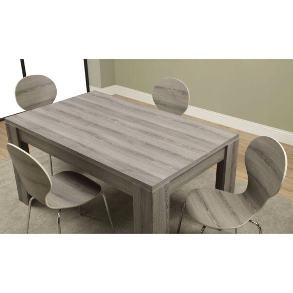 Modern 60 x 36 inch Dark Taupe Rectangular Dining Table - Image 3
