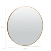 36 Inch Round Bathroom Vanity Wall Mirror Frame Matte Gold - Image 4