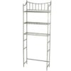 Bathroom Space Saving Over the Toilet Linen Tower Shelving Unit in Nickel Finish - Image 2