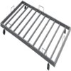 Twin size Silver Metal Bunk Bed with Roll-Out Trundle Bed Frame - Image 5