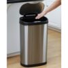 Stainless Steel 13 Gallon Touchless Kitchen Trash Can - Image 2