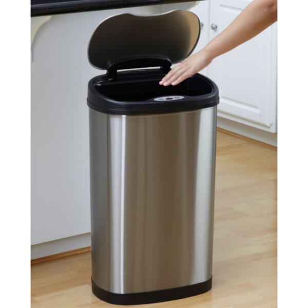 Stainless Steel 13 Gallon Touchless Kitchen Trash Can - Image 2