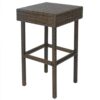 Outdoor 3-Piece PE Wicker Bar Set with Table and Stools - Image 3