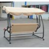 Outdoor Canopy Swing Patio Porch Shade Deck Bed in Sand - Image 3