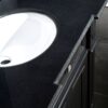 Single Sink Bathroom Vanity with Cabinet & Black Granite Countertop / Backsplash - Image 3
