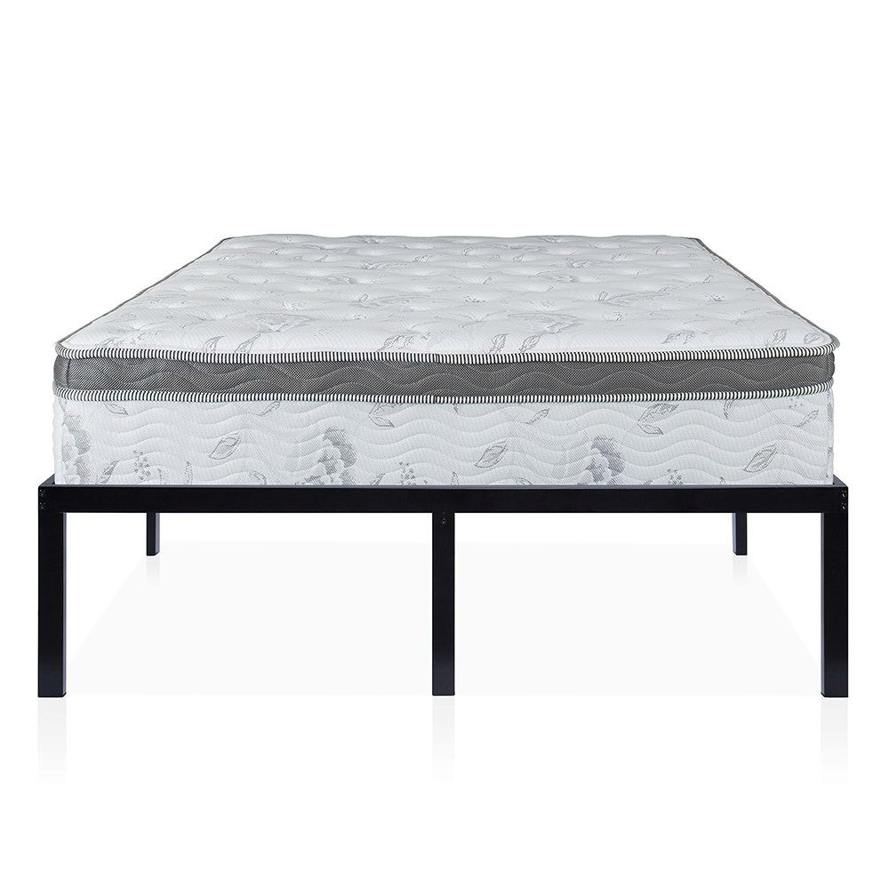 King size 16-inch High Heavy Duty Metal Platform Bed Frame - Image 2