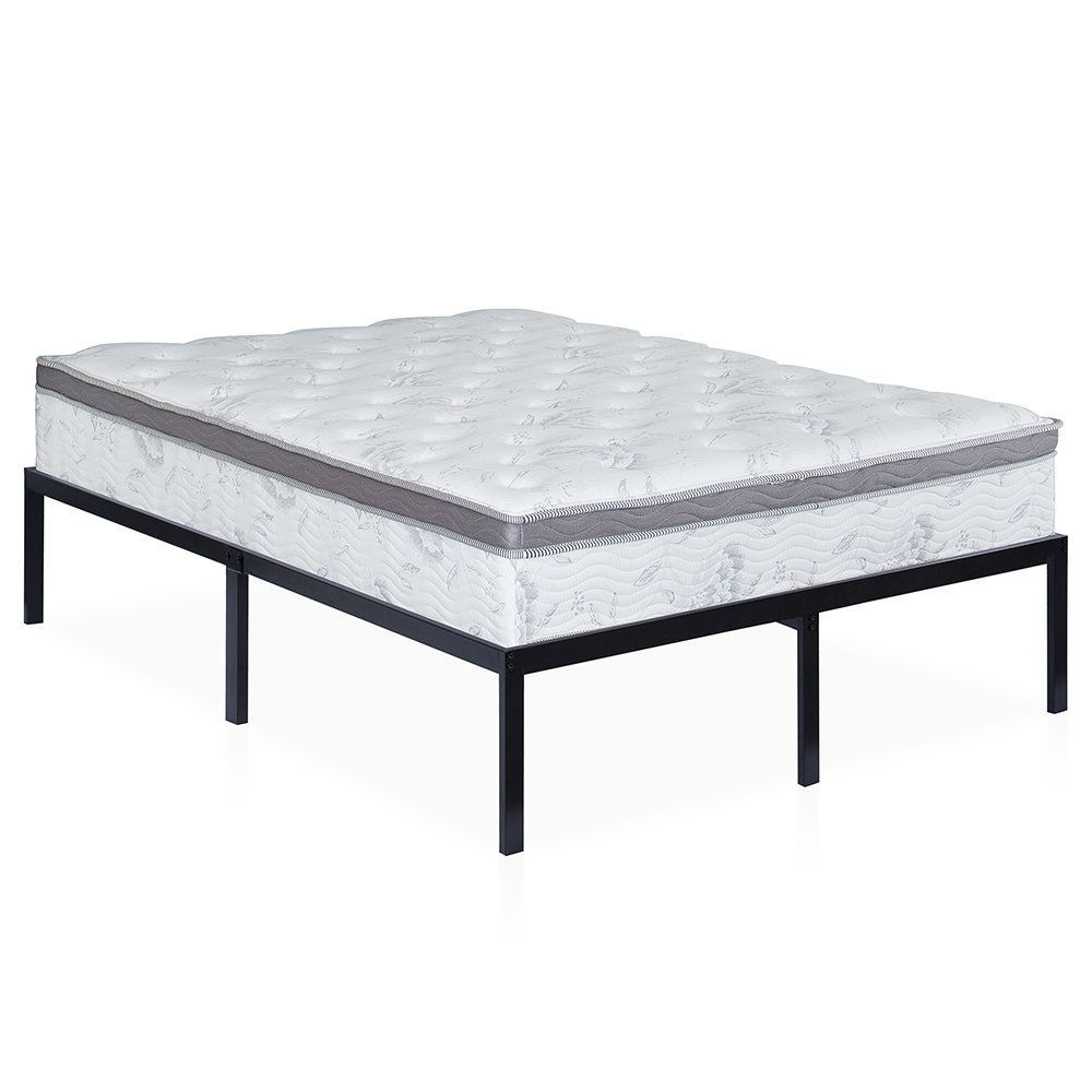 King size 16-inch High Heavy Duty Metal Platform Bed Frame - Image 5