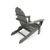 Outdoor All-Weather Folding Adirondack Chair in Gray Wood Finish - Made in USA - Image 2