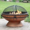 Cauldron Steel Wood Burning Fire Pit with Spark Screen - Image 2