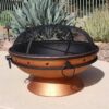 Cauldron Steel Wood Burning Fire Pit with Spark Screen - Image 3