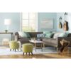 Modern Wood Coffee Table with Faux Marble Top - Image 3