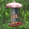 Copper Finish Triple Tube Bird Feeder - Image 2