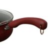 15-Piece Nonstick Porcelain Cookware Set in Red - Image 4
