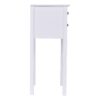 Elegant 2-Drawer End Table Nightstand Side Table in White Wood Finish - Image 5