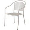 3-Piece Grey Steel Metal Outdoor Patio Furniture Set with 2 Chairs and 1 Table - Image 3