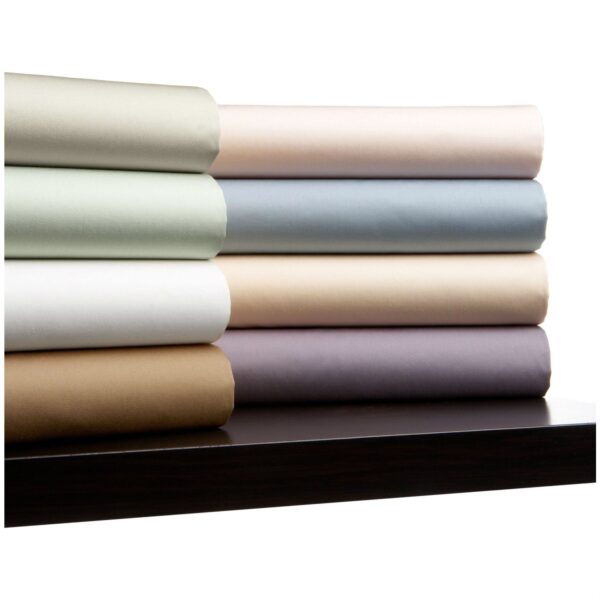 California King 400 TC Cotton Sheet Set in White - Image 3