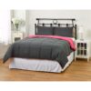 Twin/Twin XL size 2-Piece Grey Pink Microfiber Comforter Set with 1 Sham