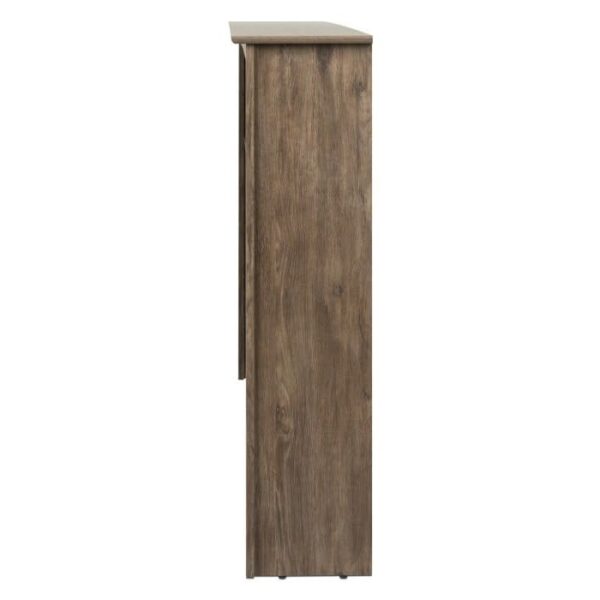 King size Bookcase Headboard in Drifted Gray Wood Finish - Image 3