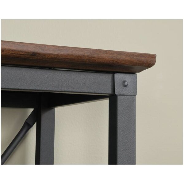 Rustic Industrial FarmHome 3 Tier Entryway Bookcase Storage Cabinet Cherry - Image 3