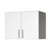 White Wall Cabinet with 2 Doors and Adjustable Shelf - Image 2