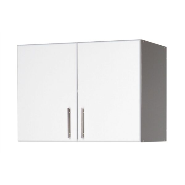 White Wall Cabinet with 2 Doors and Adjustable Shelf - Image 2