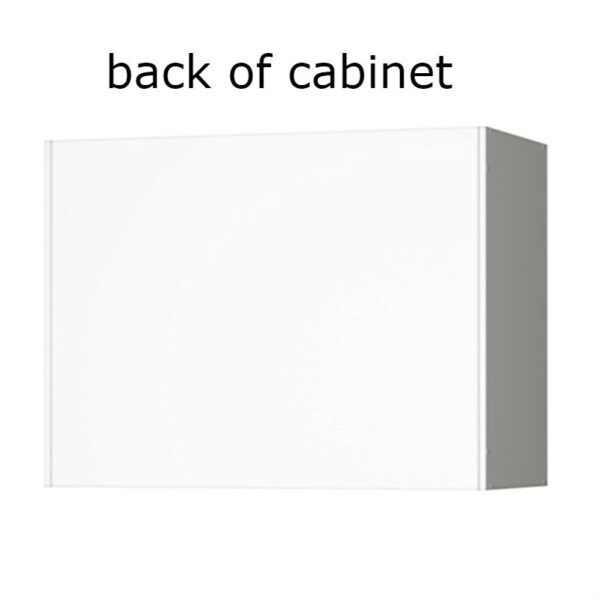 White Wall Cabinet with 2 Doors and Adjustable Shelf - Image 4