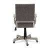 Charcoal Linen Upholstered Adjustable Height Tilt Task Office Chair - Image 2