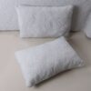 Queen 3-Piece Cotton Bedspread Set with 2 Shams in Grey Quilted Damask Pattern - Image 3