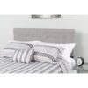 Queen size Modern Light Grey Fabric Upholstered Panel Headboard - Image 3