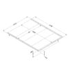 Queen size Platform Bed Frame in Modern Black Wood Finish - Image 3