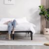 Queen Heavy Duty Metal Platform Bed Frame with Wood Slats 3,500 lbs Weight Limit - Image 4