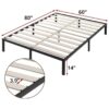 Queen Heavy Duty Metal Platform Bed Frame with Wood Slats 3,500 lbs Weight Limit - Image 5