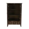 Bedroom Wardrobe Armoire Cabinet in Dark Brown Mocha Wood Finish - Image 3