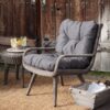 Outdoor Resin Wicker Patio Furniture Set with 2 Chairs Cushions and Side Table - Image 2