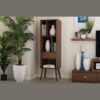 Mid-Century Modern Bookcase Display Shelf in Walnut Wood Finish - Image 2