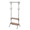 Rustic Entryway Hanger Bench Storage Hall Tree