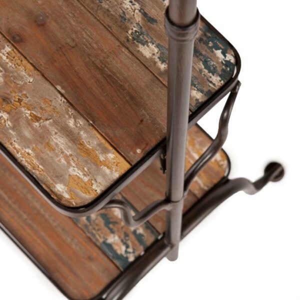 Rustic Entryway Hanger Bench Storage Hall Tree - Image 2