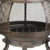 Rustic Outdoor Steel Cast Iron Chimenea Wood Fire Pit - Image 3