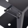 Black Metal Garden Potting Bench with Wheels - Image 4
