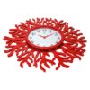 Red Coral Reef Modern Wall Clock Ocean Beach Theme - 22-inch Diameter - Image 2