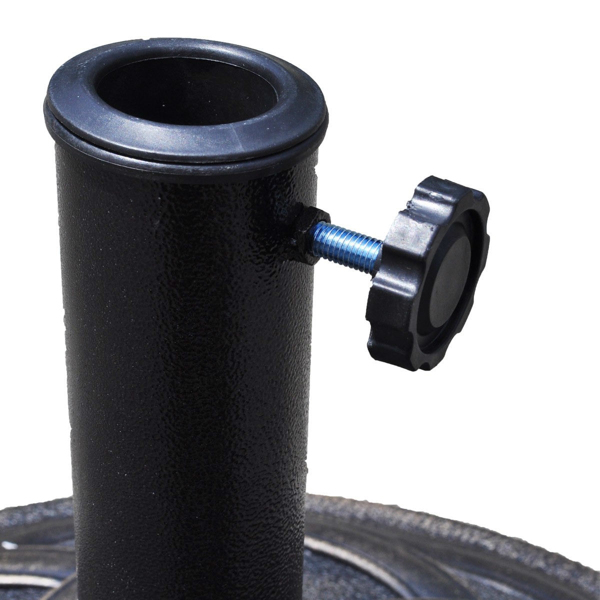 Round Bronze Finish Heavy Duty Outdoor Umbrella Base Stand - Image 5