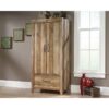 FarmHouse Modern Oak Drawer and Garment Rod Wardrobe Armoire - Image 2