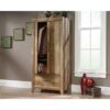 FarmHouse Modern Oak Drawer and Garment Rod Wardrobe Armoire - Image 3
