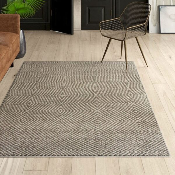 Gray 3' x 5' Flat Woven Hand Made Wool/Cotton Gray Area Rug - Image 2