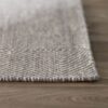 Gray 3' x 5' Flat Woven Hand Made Wool/Cotton Gray Area Rug - Image 3