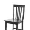Set of 2 - 30-inch Solid Hardwood Bar Stools in Black Finish - Image 3