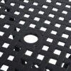 Square 39 x 39 inch Outdoor Patio Dining Table with Black Metal Finish - Image 3