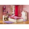 Eco-Friendly White Nightstand with Drawer and Open Shelf - Image 2