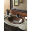 Copper Oval Bathroom Sink 20 x 16 inch - Image 3