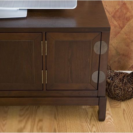 Oriental Style Entertainment Center in Espresso Finish - Image 2